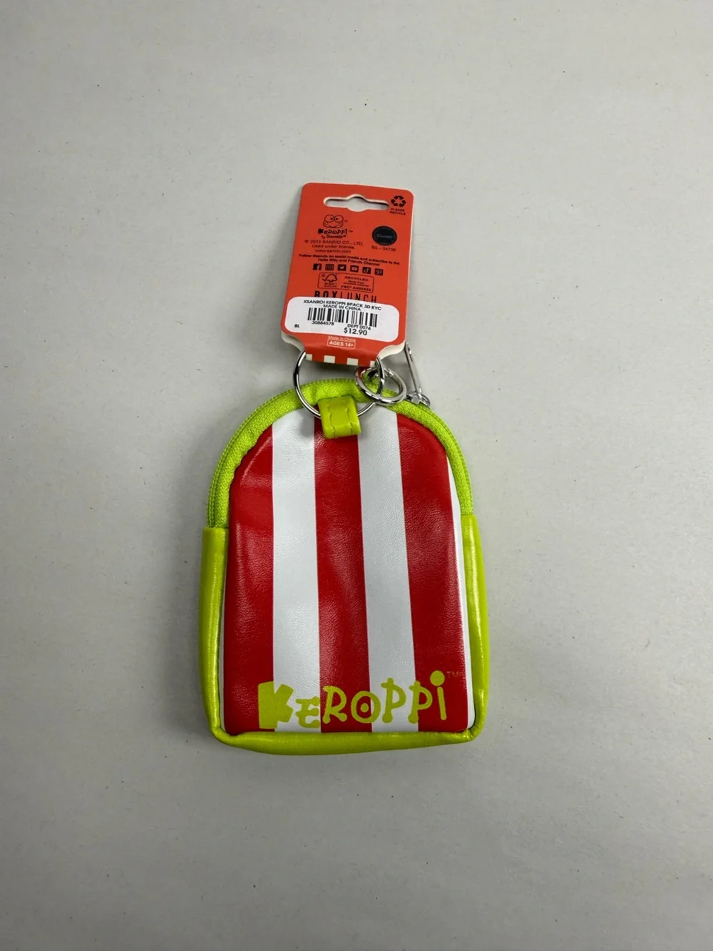 Sanrio Keroppi Face Backpack 3D Keychain — BoxLunch Exclusive.